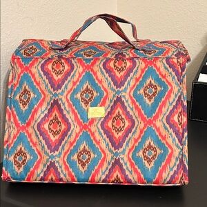 JM New York Vibrant Geometric Cosmetic Bag